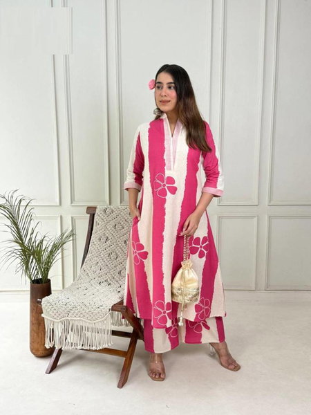 Naisha K 81 Khadi Cotton Kurti With Bottom Wholesale Clothing Distributors In India